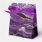 Agate Lila Gold Marble Individuelle Name Geschenkb Geschenkschachtel (Vorderseite)