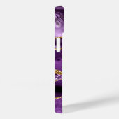 Agate Lila Violet Gold Glitzer Sparkor Ihr Name Case-Mate iPhone Hülle (Rückseite / Rechts)