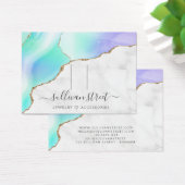 Agate Marble Hair Clip Barrette Display Card (Schreibtisch)