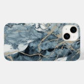 Agate Marble Inspiriert Luxury Texture Blue Case-Mate iPhone Hülle (Rückseite (Horizontal))