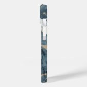 Agate Marble Inspiriert Luxury Texture Blue Case-Mate iPhone Hülle (Rückseite / Links)