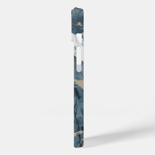 Agate Marble Inspiriert Luxury Texture Blue Case-Mate iPhone Hülle (Rückseite / Links)