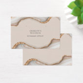 Agate Marble Pink Blush Geode Oben Horizontal (Schreibtisch)