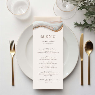 Agate Marble Stone Menü Menükarte