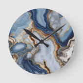 Agate Marble Wall Clock Runde Wanduhr (Vorderseite)