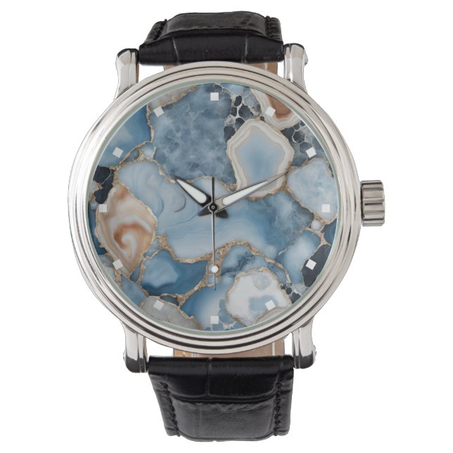 Agate Marble Watch Armbanduhr (Vorderseite)