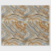 Agate Marbled Texture Wrapping Paper Roll Geschenkpapier (Flach)