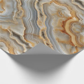 Agate Marbled Texture Wrapping Paper Roll Geschenkpapier (Ecke)