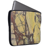 Agate Mineral Foto Gelb und Rot Marmor Muster Laptopschutzhülle (Vorne Rechts)