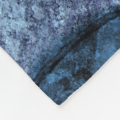 Agate Navy Blue Gold Gemstone Marmormonogramm Name Fleecedecke (Ecke)