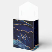 Agate Navy Blue Gold Marble Individuelle Name Gesc Geschenkschachtel (Geöffnet)