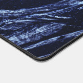 Agate Navy Blue Marble Individuelle Name Letter Schreibtischunterlage (Ecke)