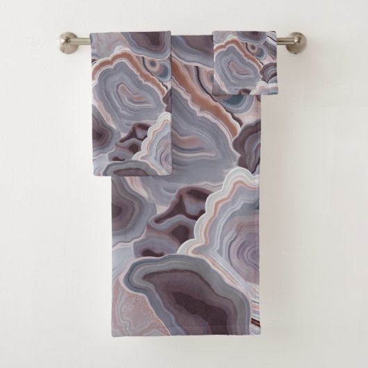 Agate Neutral Browns Stone Badhandtuch Set (Insitu)