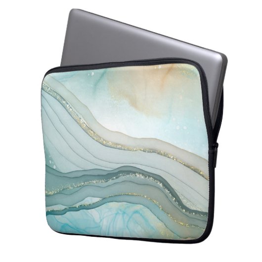 Agate Pattern Laptop Sleeve (Vorderseite Links)