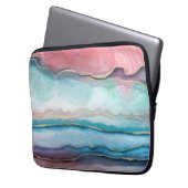 Agate Pattern Laptop Sleeve (Vorderseite Links)
