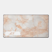 Agate Pink Marble Swirl Schreibtischunterlage (Vorderseite)