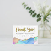 *~* AGATE QR Logo DANK IHNEN AP8 Rainbow Begleitkarte (Stehend Vorderseite)