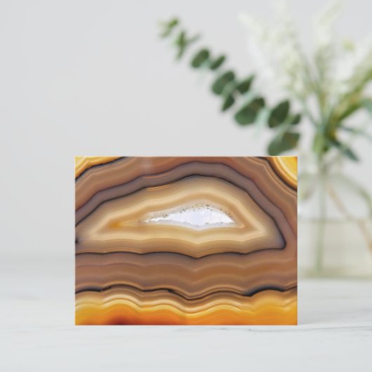 AGATE QUARTZ POSTKARTE (Stehend Vorderseite)