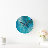 Agate Runde Wanduhr (Zuhause)