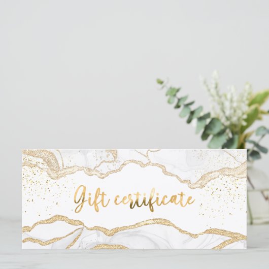 Agate Salon Store Geschenkgutschein (Stehend Vorderseite)