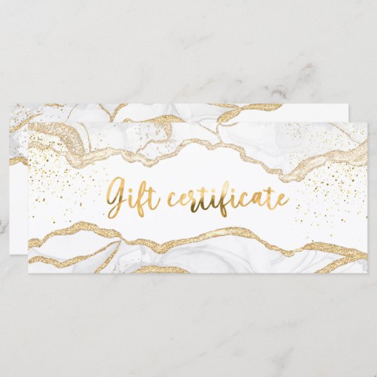 Agate Salon Store Geschenkgutschein (Vorne/Hinten)