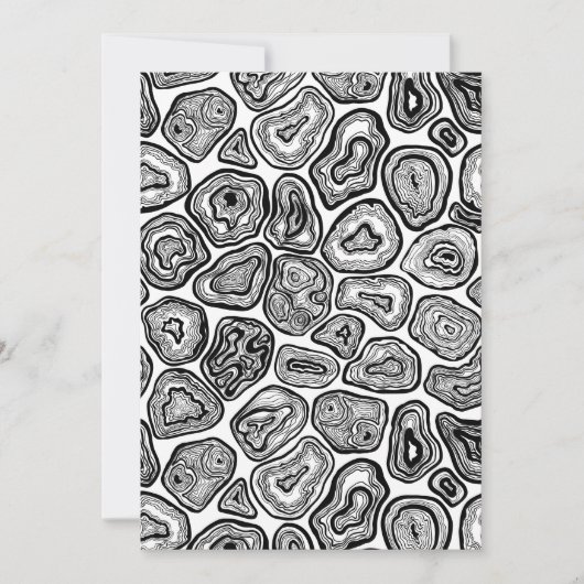 Agate-Scheiben in Schwarz-Weiß (Vorderseite)