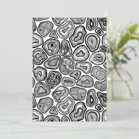 Agate-Scheiben in Schwarz-Weiß (Stehend Vorderseite)