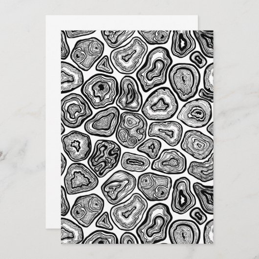 Agate-Scheiben in Schwarz-Weiß (Vorne/Hinten)