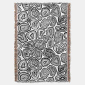 Agate-Scheiben in Schwarz-Weiß Decke (Vorderseite Vertikal)