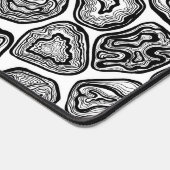 Agate-Scheiben in Schwarz-Weiß Schreibtischunterlage (Ecke)