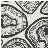 Agate-Scheiben in Schwarz-Weiß Stoff (Nahaufnahme)