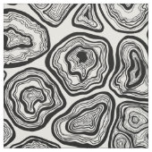 Agate-Scheiben in Schwarz-Weiß Stoff (Muster)