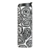 Agate-Scheiben in Schwarz-Weiß Thermosbecher (Nach links gedreht)