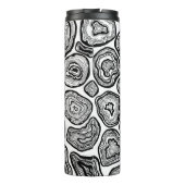 Agate-Scheiben in Schwarz-Weiß Thermosbecher (Rückseite)