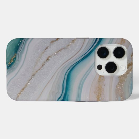 Agate Seascape Case-Mate iPhone Hülle (Rückseite (Horizontal))