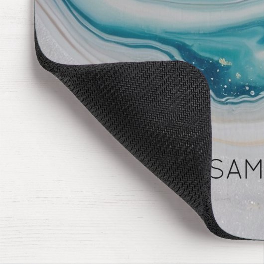 Agate Seascape Mousepad (Ecke)