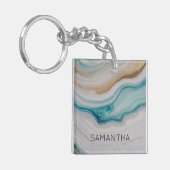 Agate Seascape Schlüsselanhänger (Vorderseite links)