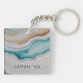 Agate Seascape Schlüsselanhänger (Rückseite)