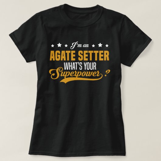 Agate Setter T-Shirt (Design vorne)