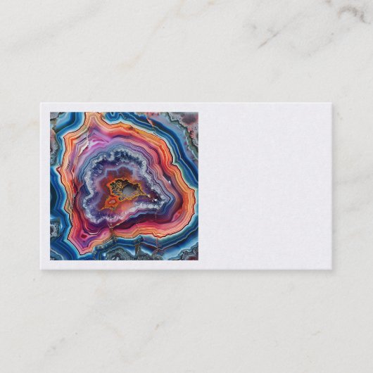 Agate Slice Business Cards Visitenkarte (Vorderseite)
