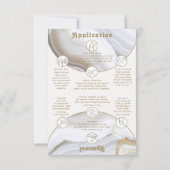 Agate Stone Marble Arch Manicure Display Card Dankeskarte (Rückseite)