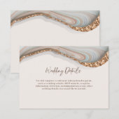 Agate Stone Marble Details Umschließungskarte Begleitkarte (Vorne/Hinten)