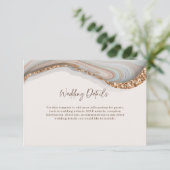 Agate Stone Marble Details Umschließungskarte Begleitkarte (Stehend Vorderseite)