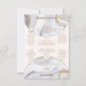 Agate Stone Marble Nail Packaging Display Card Dankeskarte (Rückseite)