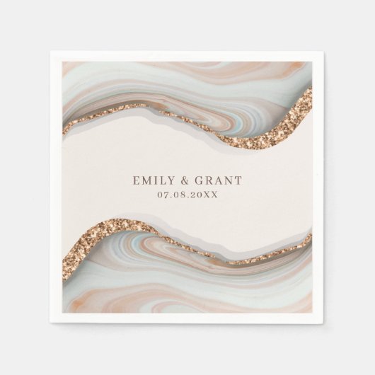 Agate Stone Marble Serviette (Vorderseite)