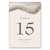 Agate Stone Marble Tischnummer (Rückseite)