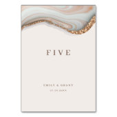 Agate Stone Marble Tischnummer (Vorderseite)