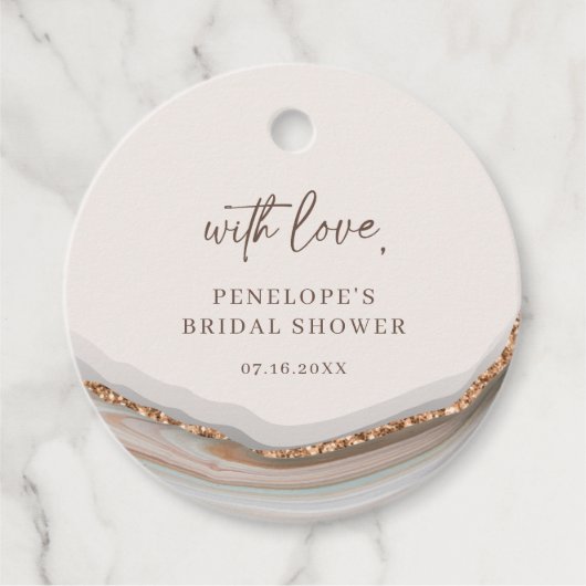 Agate Stone Marble Vielen Dank für Ihre Liebesmark Geschenkanhänger (Vorderseite)