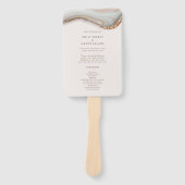 Agate Stone Marble Zeremonie Programm Hand Fan Fächer (Vorderseite)