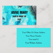 Agate Stone Patterns Abstrakte Klasse Eleganter Sa Visitenkarte (Vorne/Hinten)